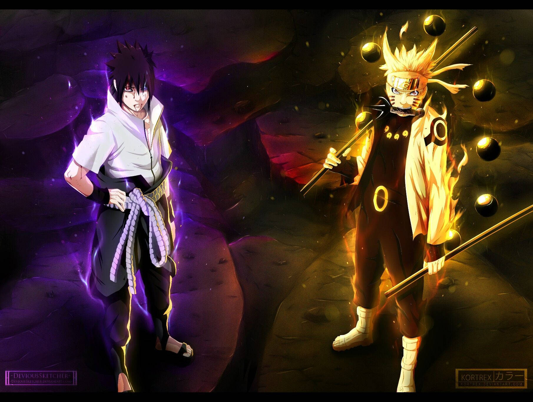 Naruto And Sasuke 1810X1365 Wallpaper and Background Image