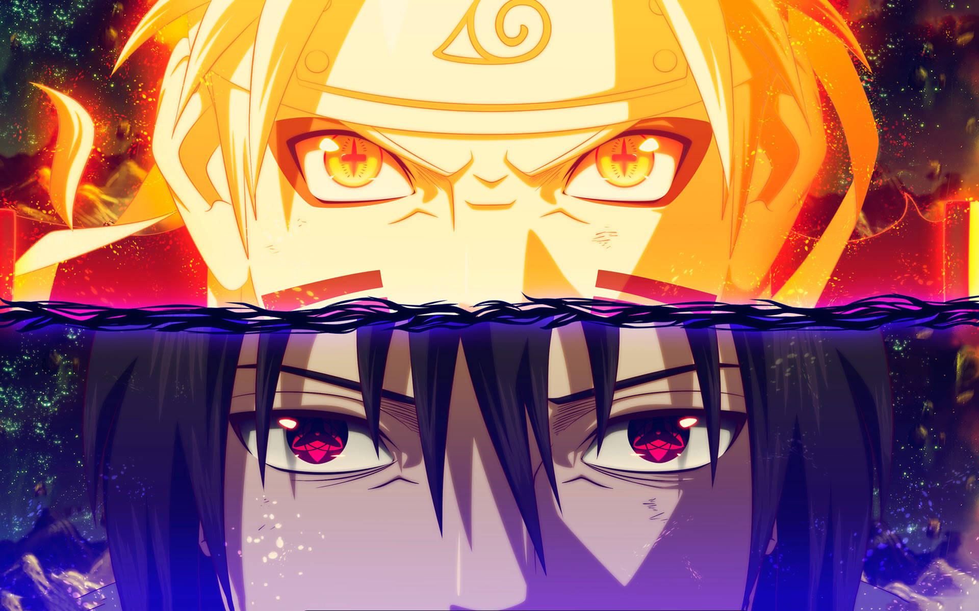 Naruto And Sasuke 1920X1200 Wallpaper and Background Image