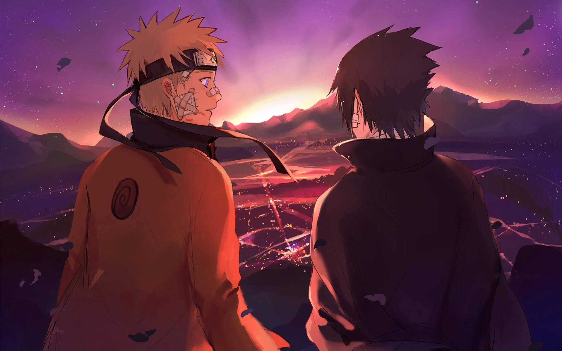 Naruto And Sasuke 1920X1200 Wallpaper and Background Image