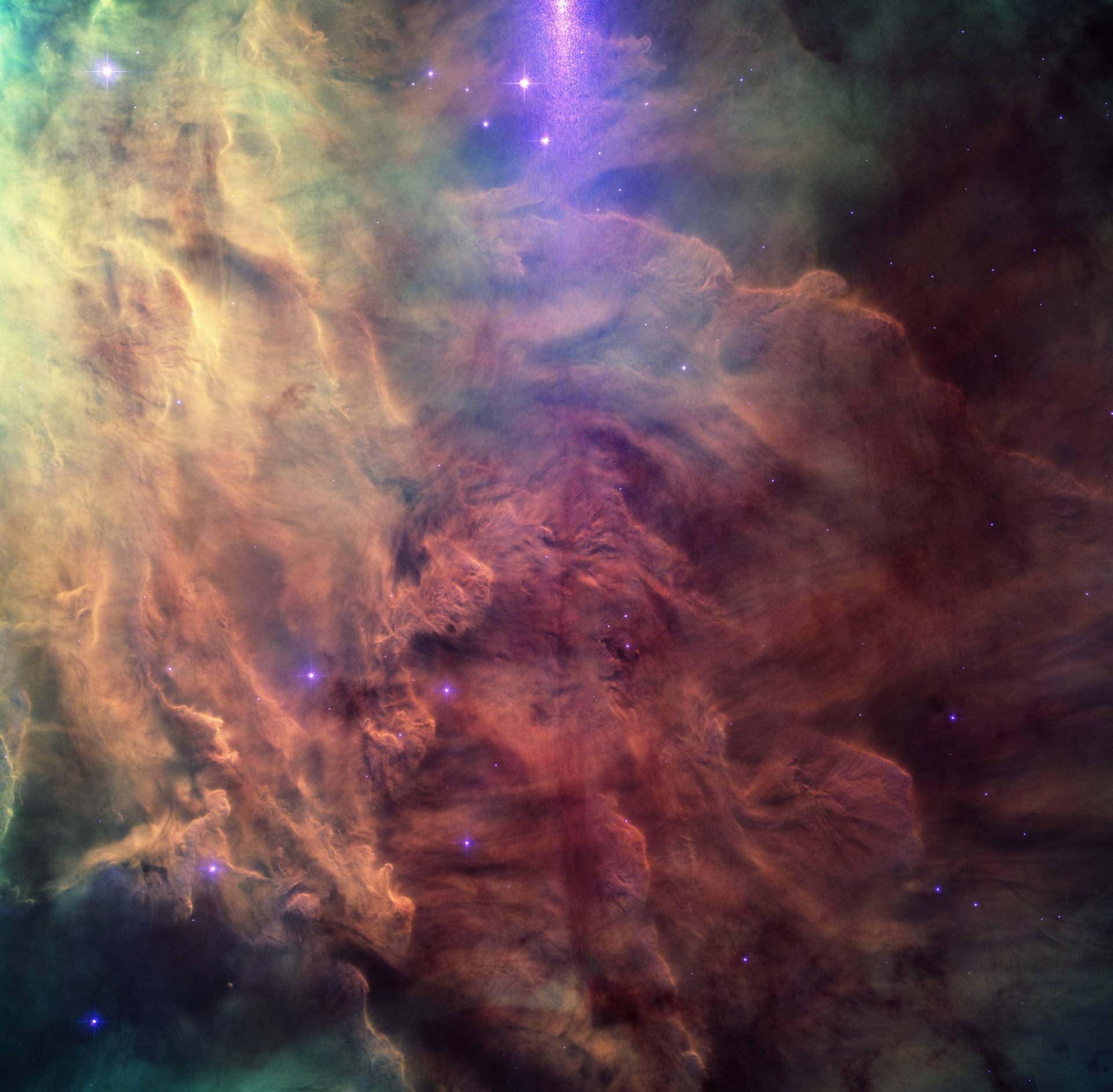 3940X3867 Nebula Wallpaper and Background