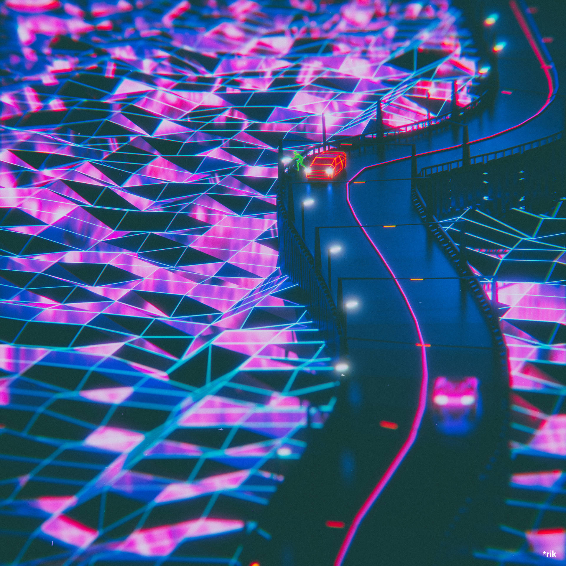 3240X3240 Neon Wallpaper and Background