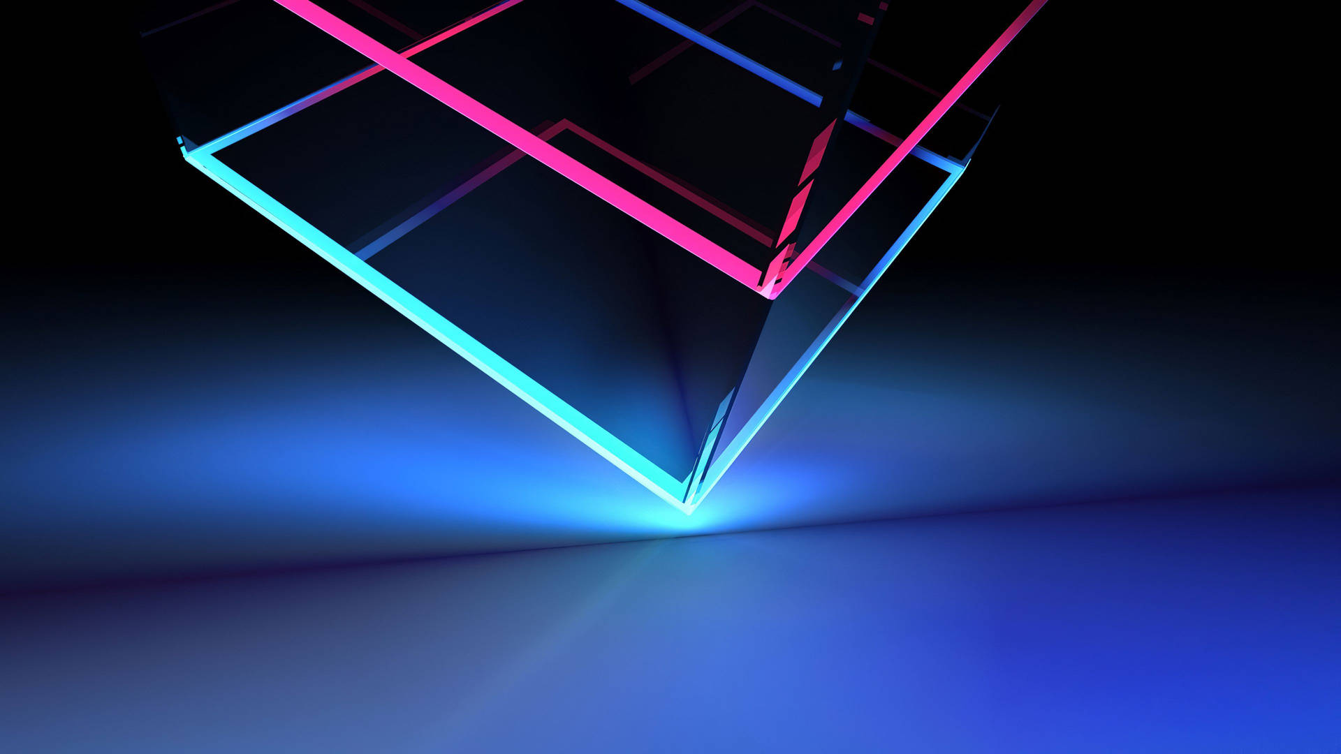 3840X2160 Neon Blue Aesthetic Wallpaper and Background