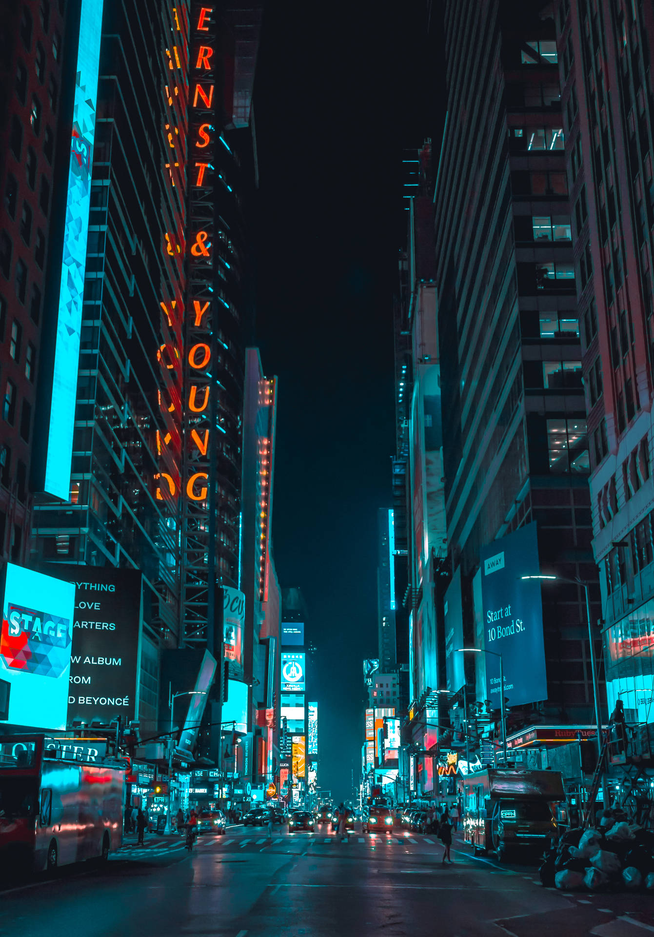 Neon City 2445X3500 Wallpaper and Background Image