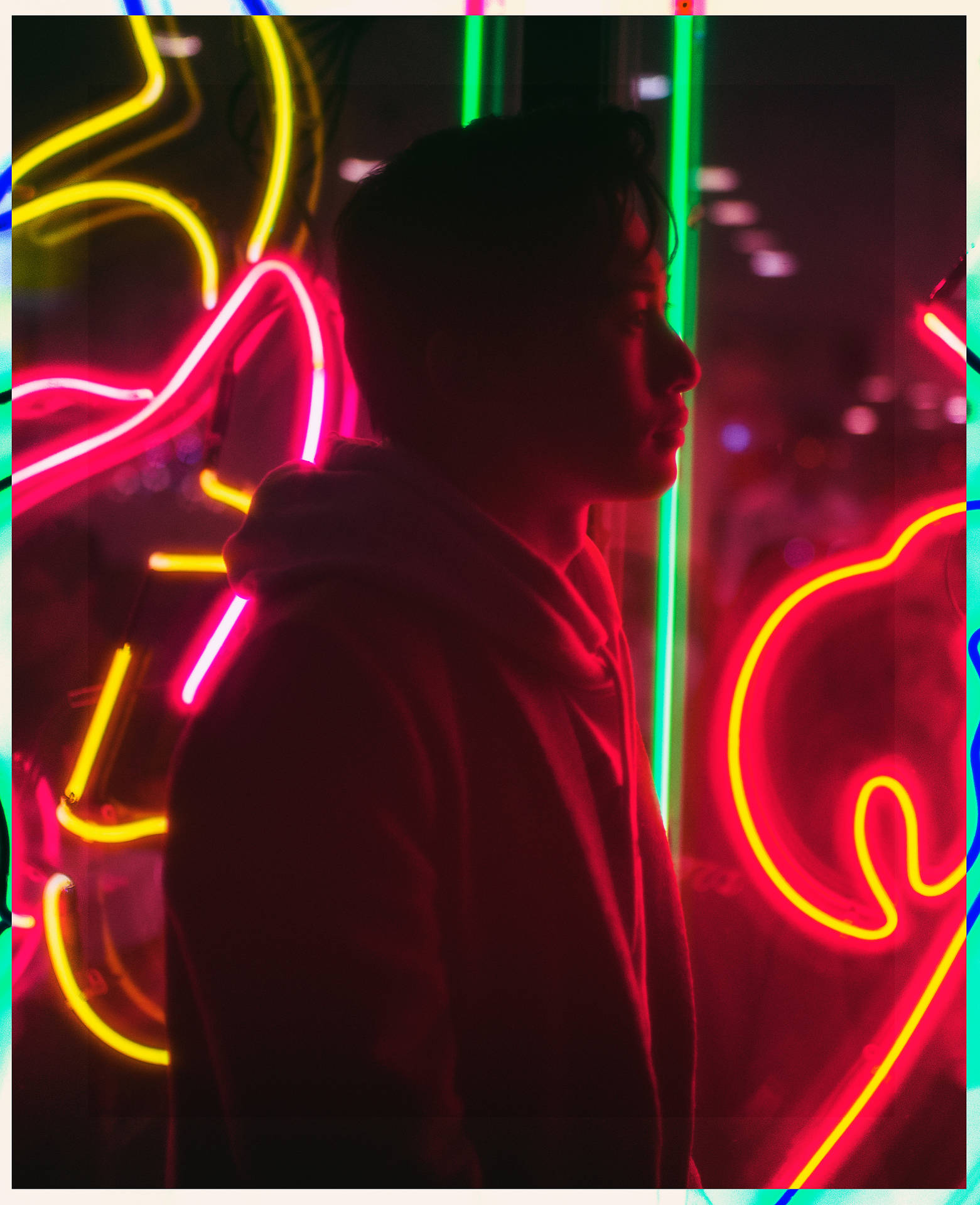 3249X3996 Neon Lights Wallpaper and Background