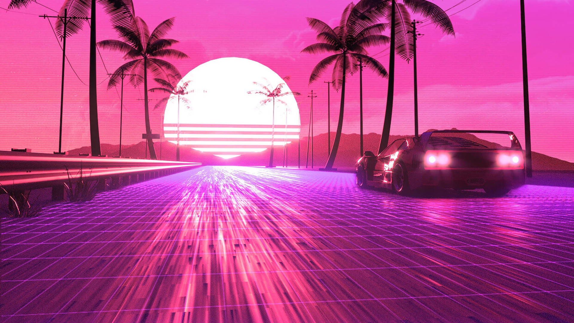 Neon Pink Aesthetic 3727X2096 Wallpaper and Background Image