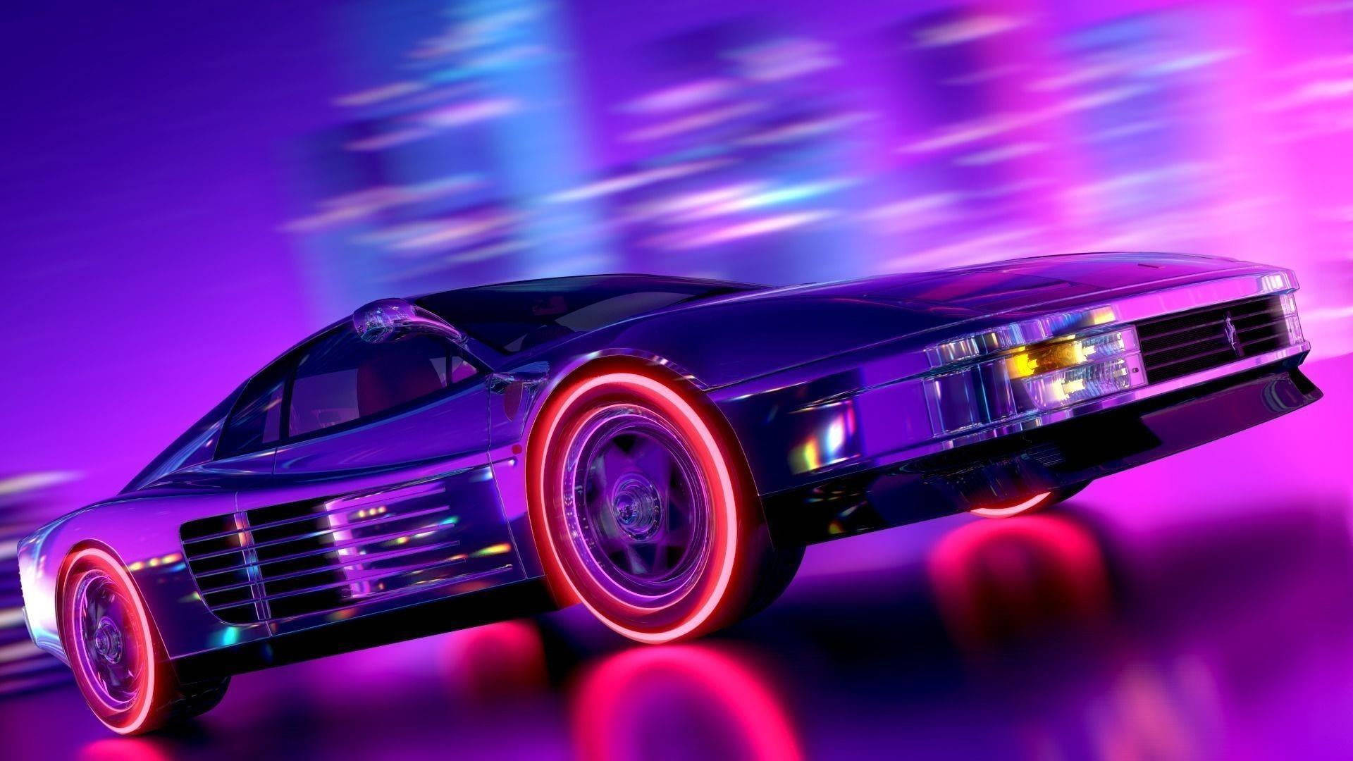 Neon Purple 1920X1080 Wallpaper and Background Image