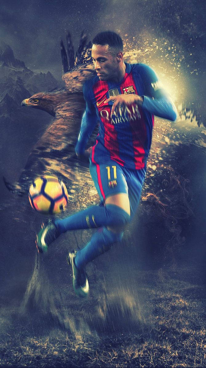 Neymar 670X1193 Wallpaper and Background Image