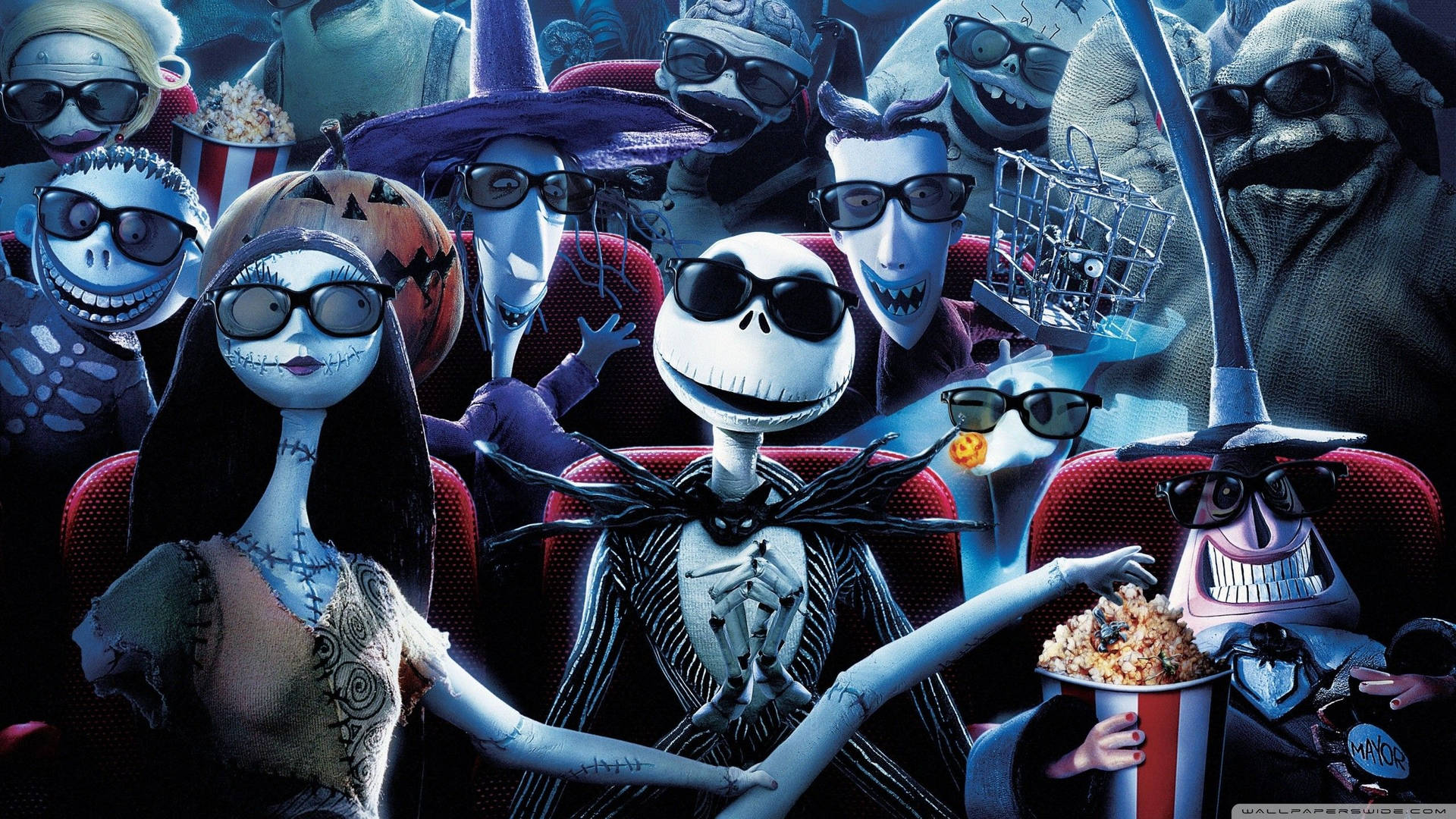 Nightmare Before Christmas 2560X1440 Wallpaper and Background Image