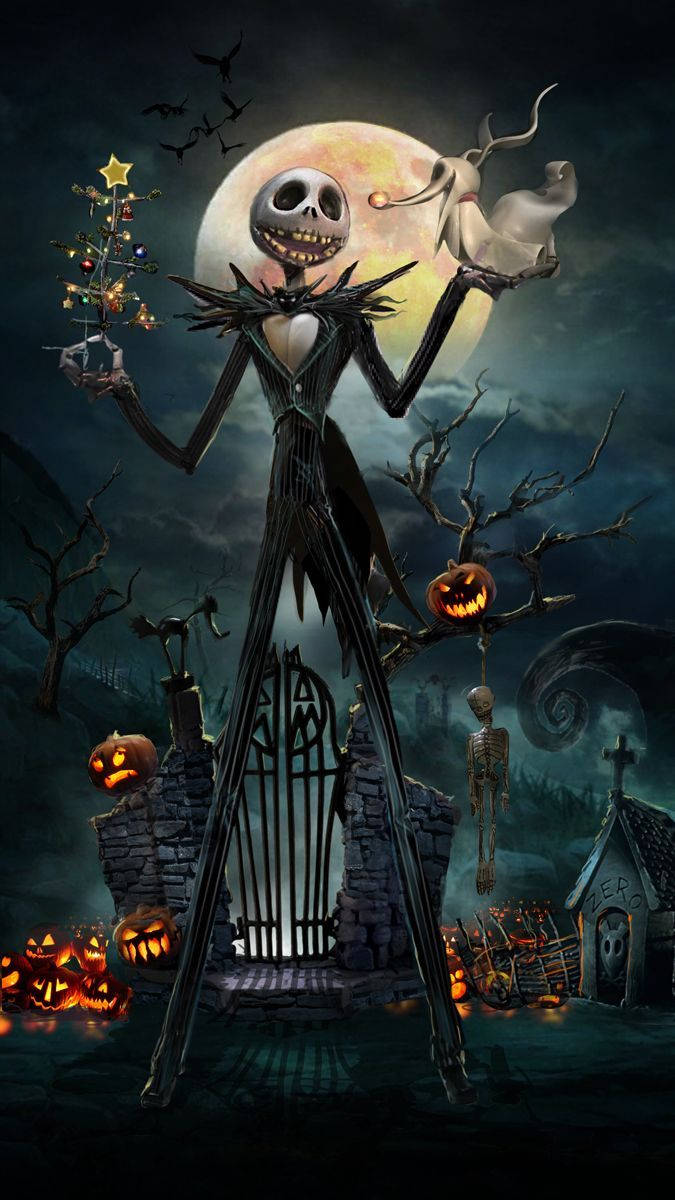 Nightmare Before Christmas 675X1200 Wallpaper and Background Image