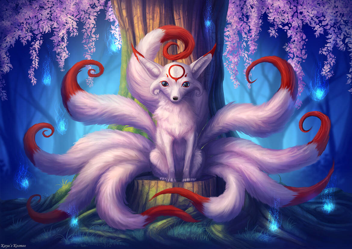 1169X827 Nine Tailed Fox Wallpaper and Background