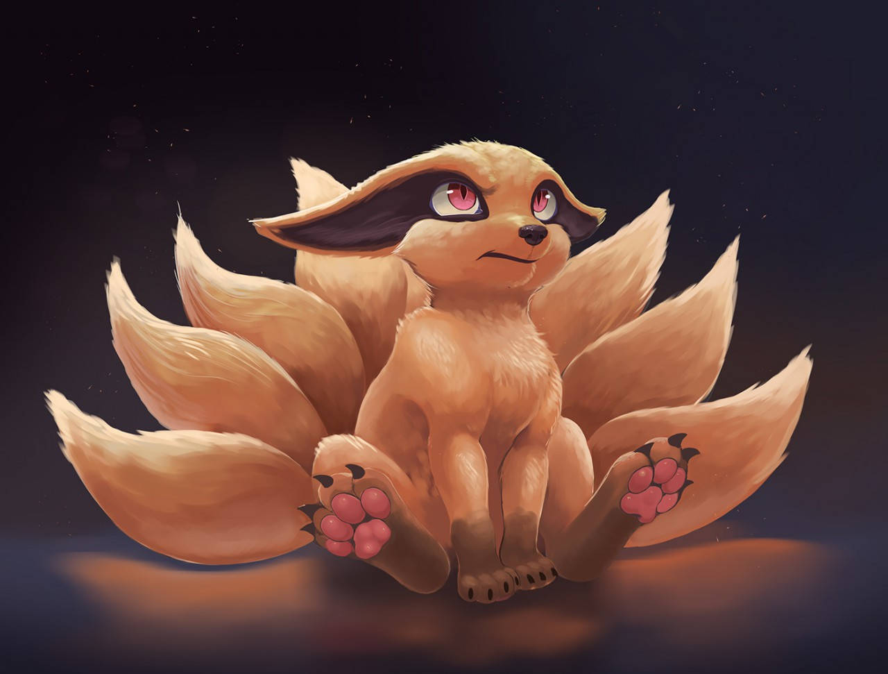 1280X971 Nine Tailed Fox Wallpaper and Background