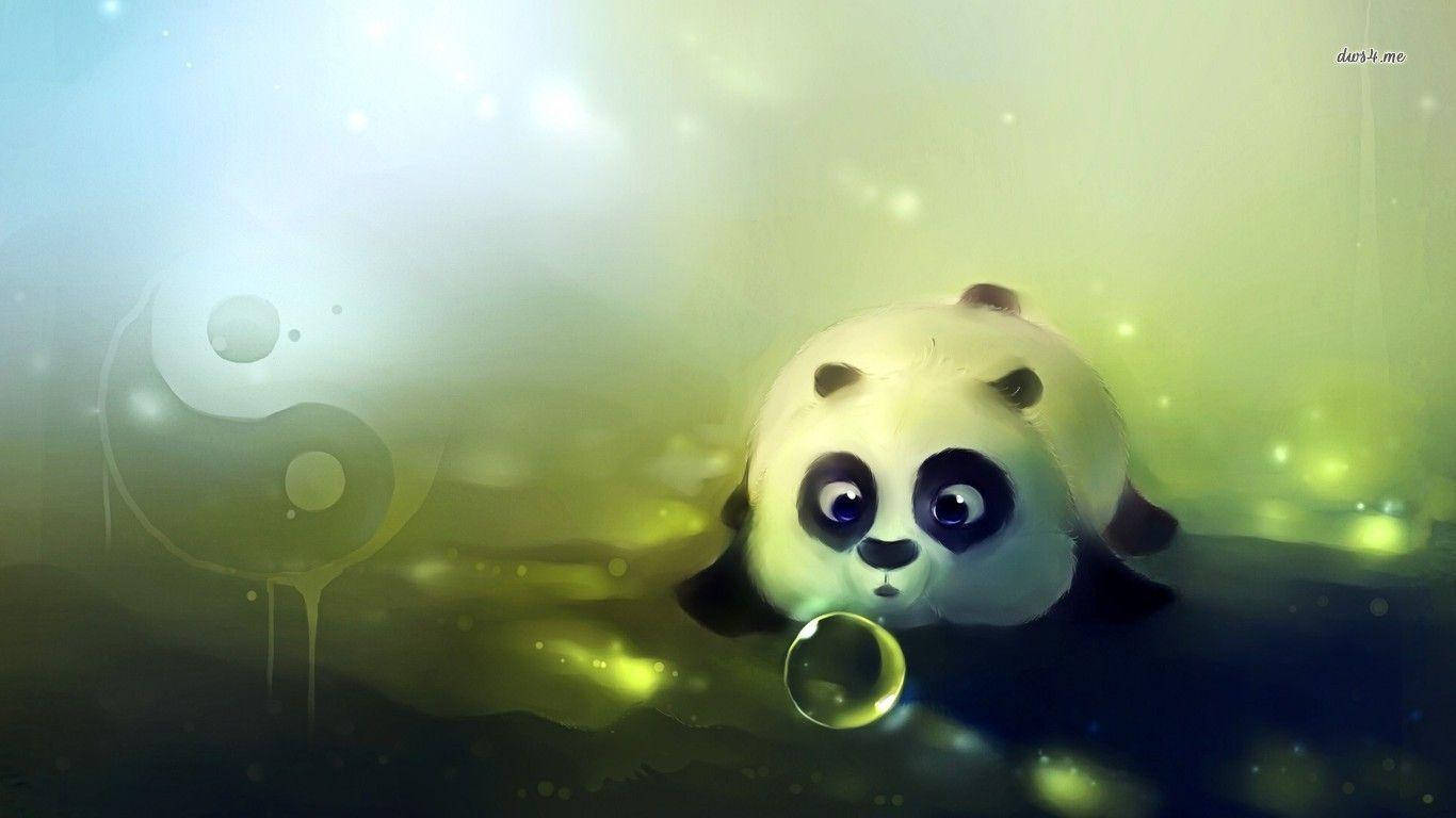 Panda 1366X768 wallpaper