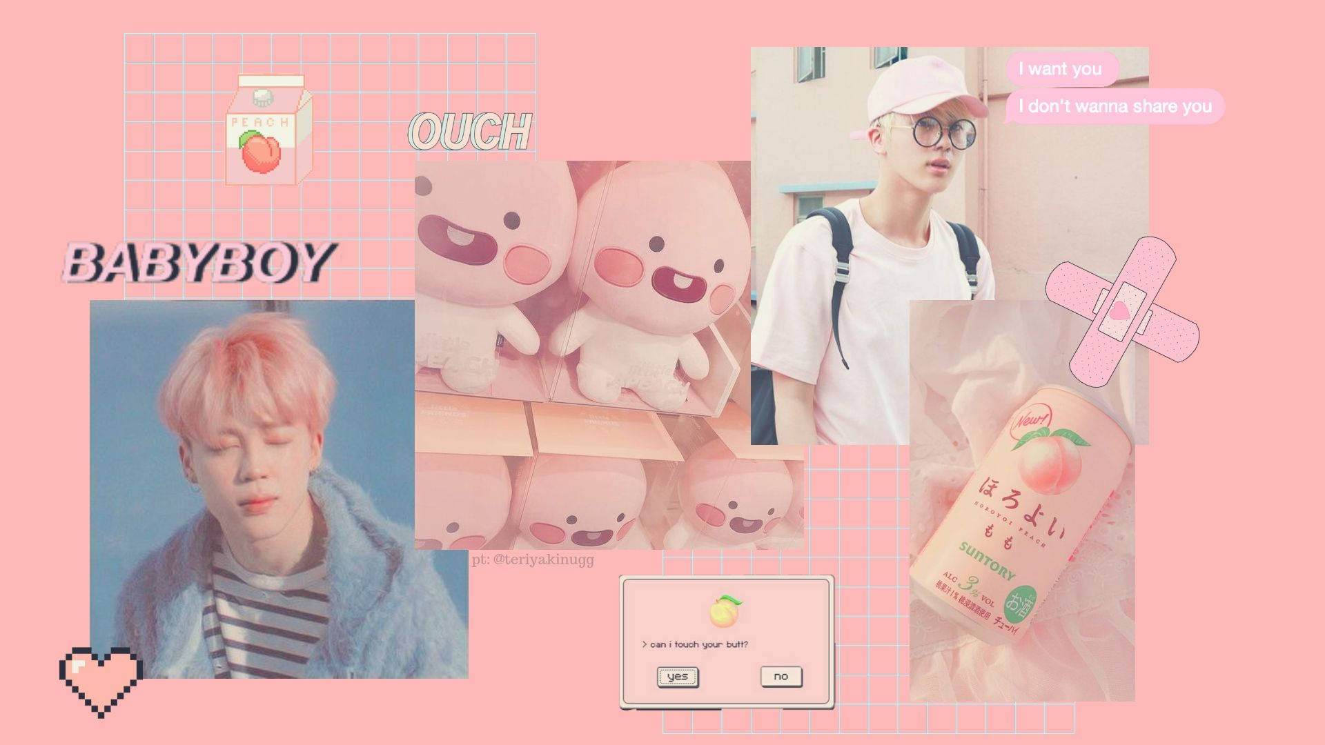 1920X1080 Pastel Pink Wallpaper and Background