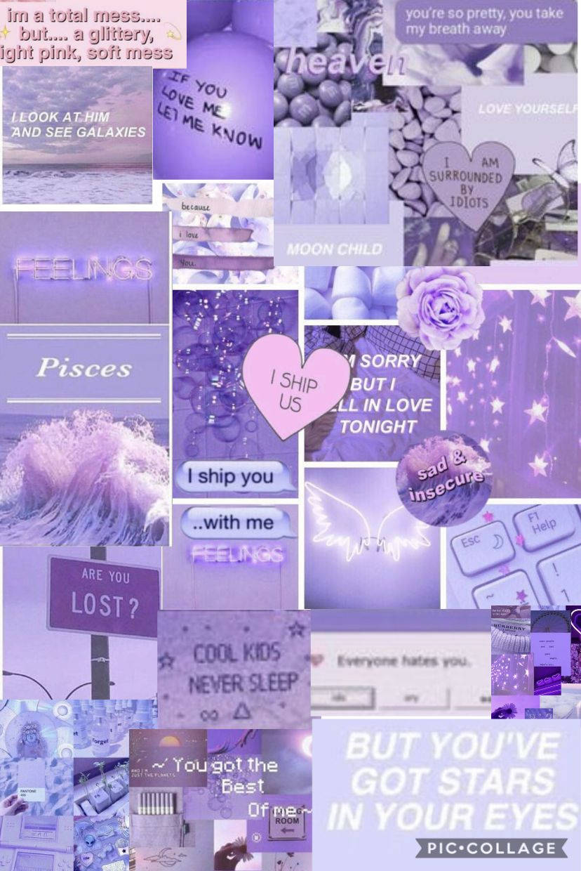 828X1240 Pastel Purple Wallpaper and Background