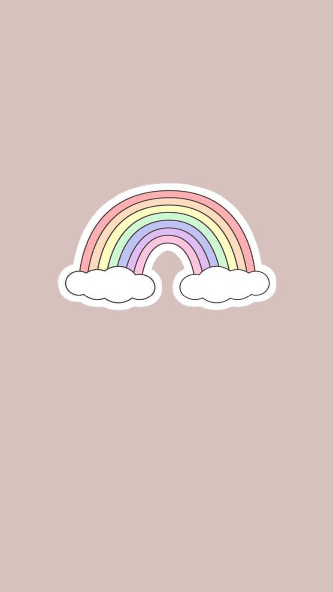 1587X2815 Pastel Rainbow Wallpaper and Background