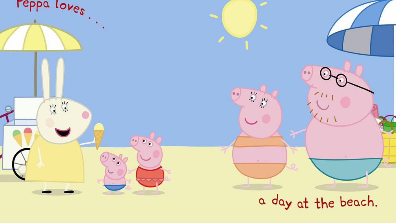 Peppa Pig 1366X768 Wallpaper and Background Image