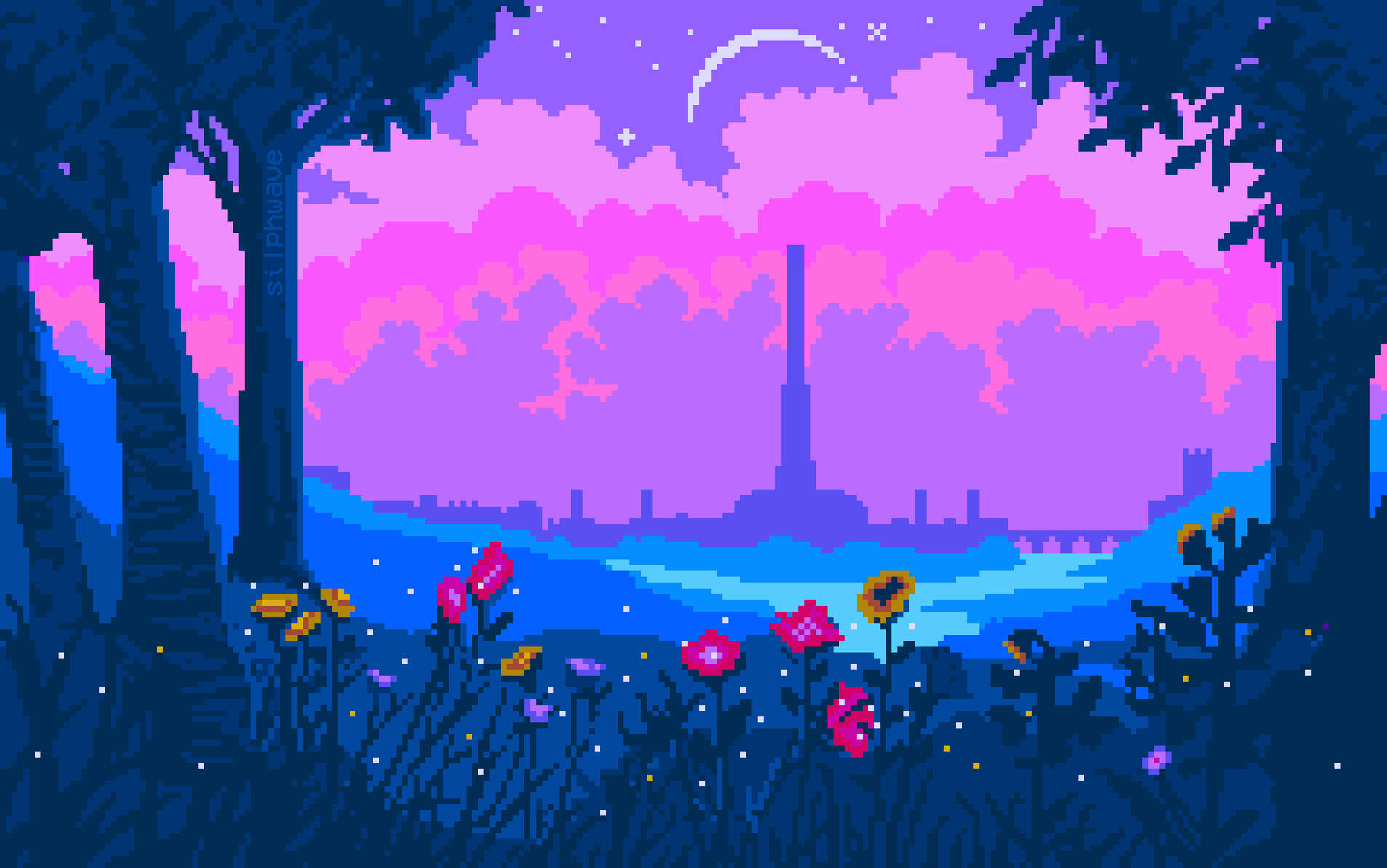 Pixel Art 2380X1490 Wallpaper and Background Image