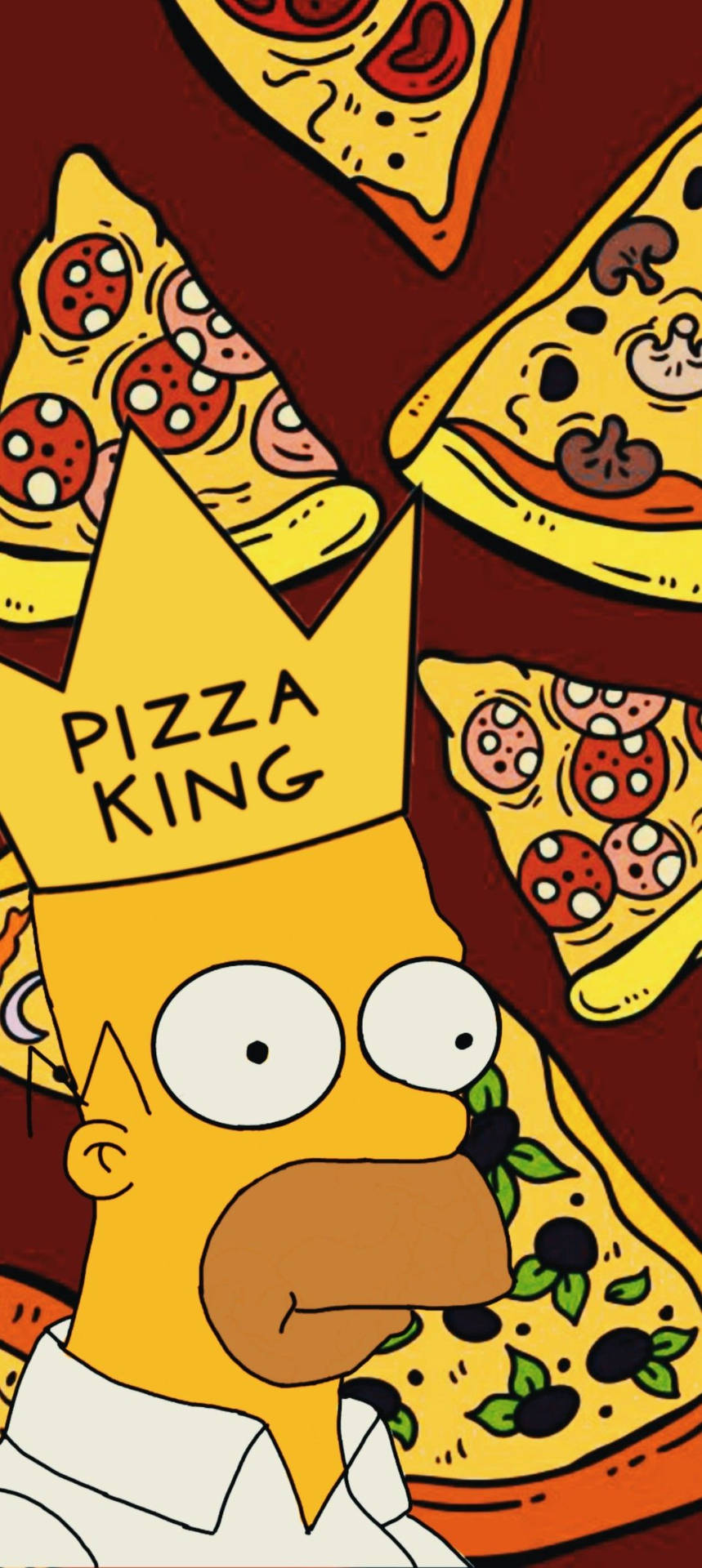 1074X2400 Pizza Wallpaper and Background