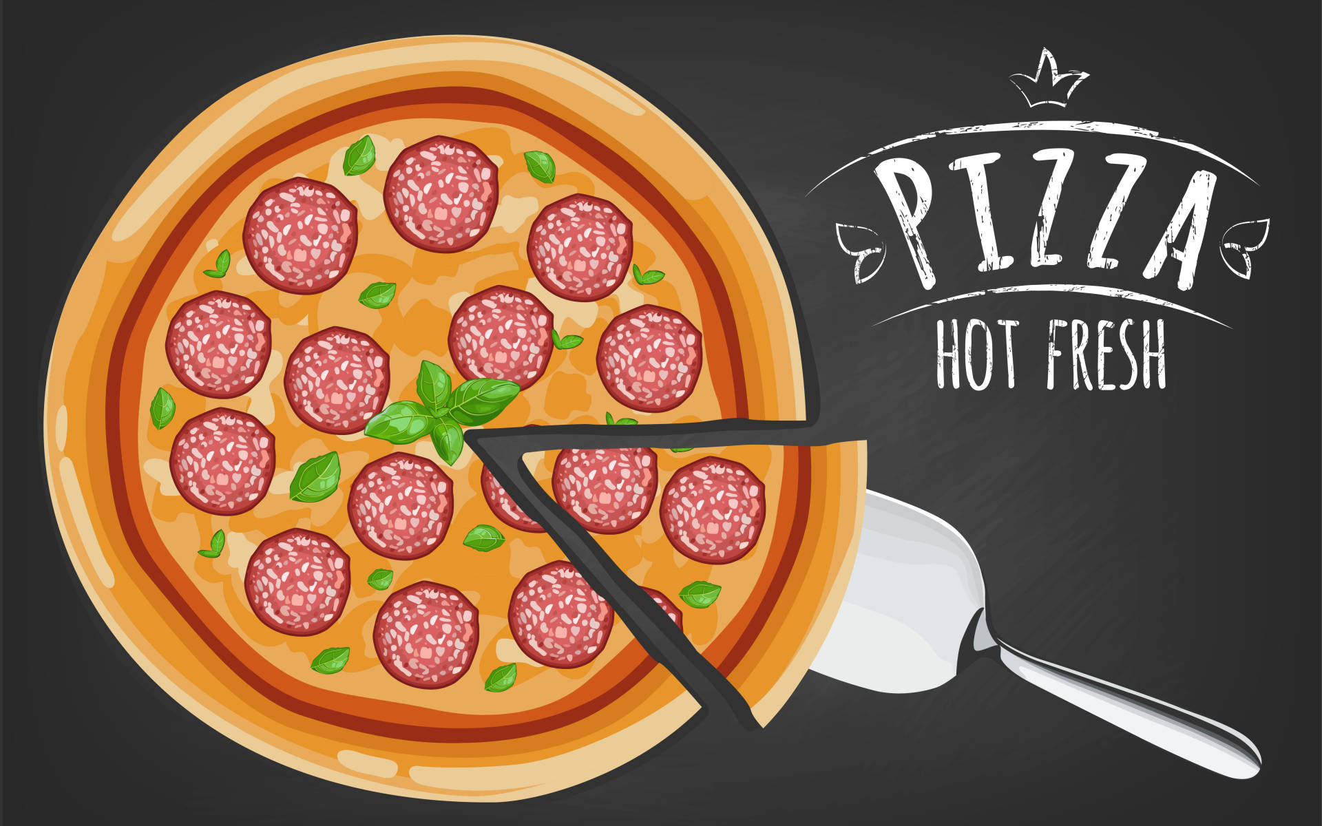 Pizza 1920X1200 Wallpaper and Background Image