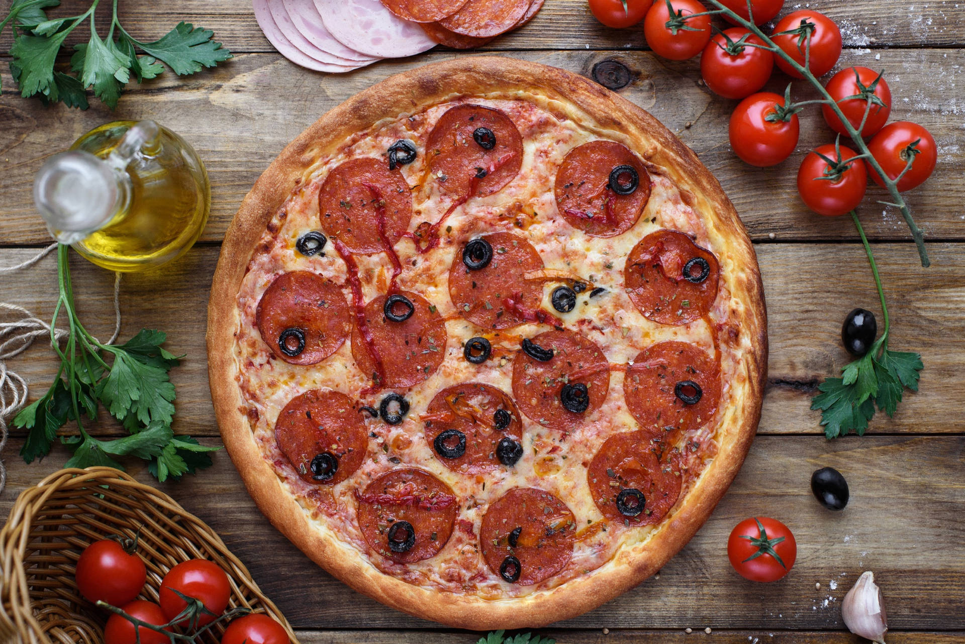 Pizza 2048X1367 Wallpaper and Background Image