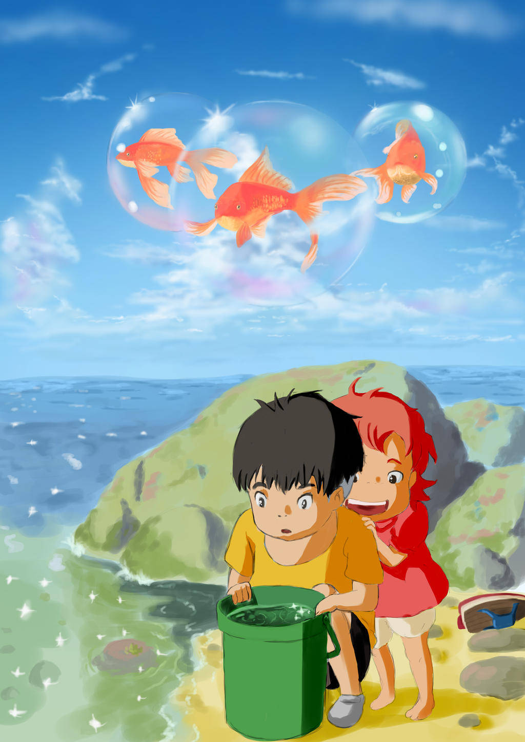 Ponyo 1024X1449 Wallpaper and Background Image