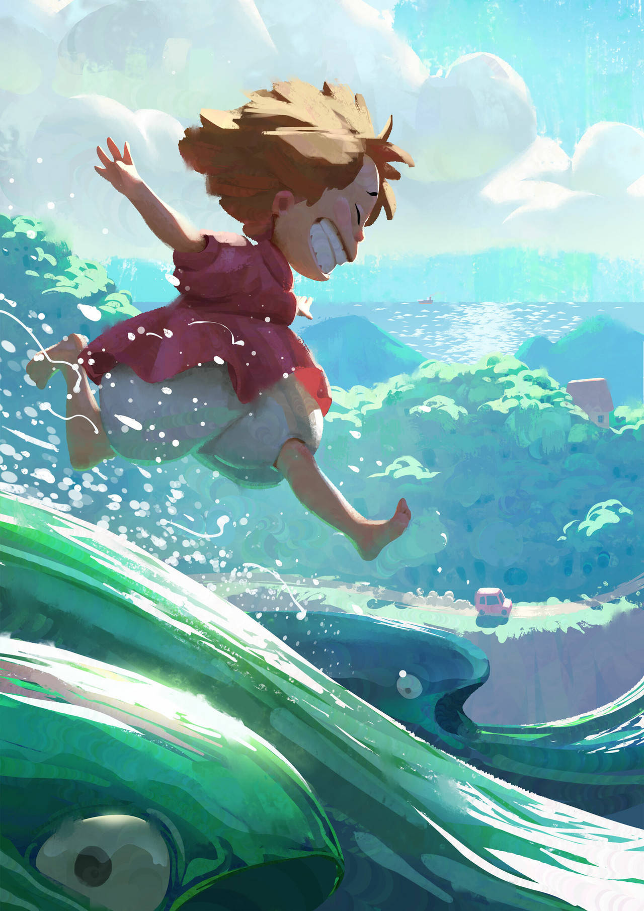 Ponyo 1280X1811 Wallpaper and Background Image