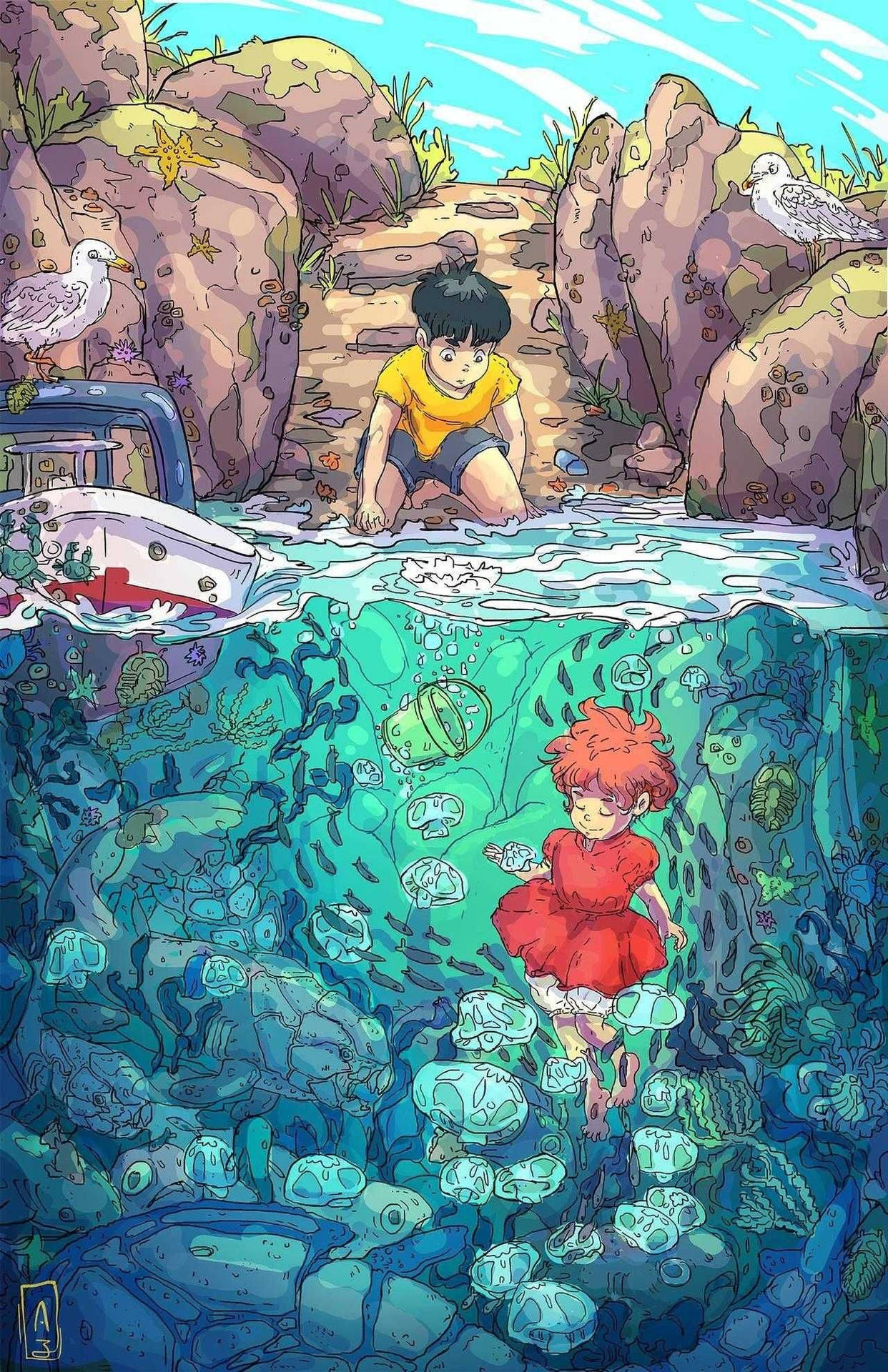 Ponyo 1280X1979 Wallpaper and Background Image