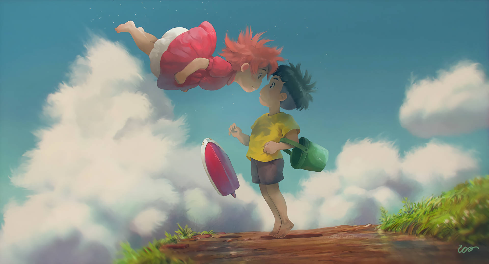 Ponyo 2560X1386 Wallpaper and Background Image