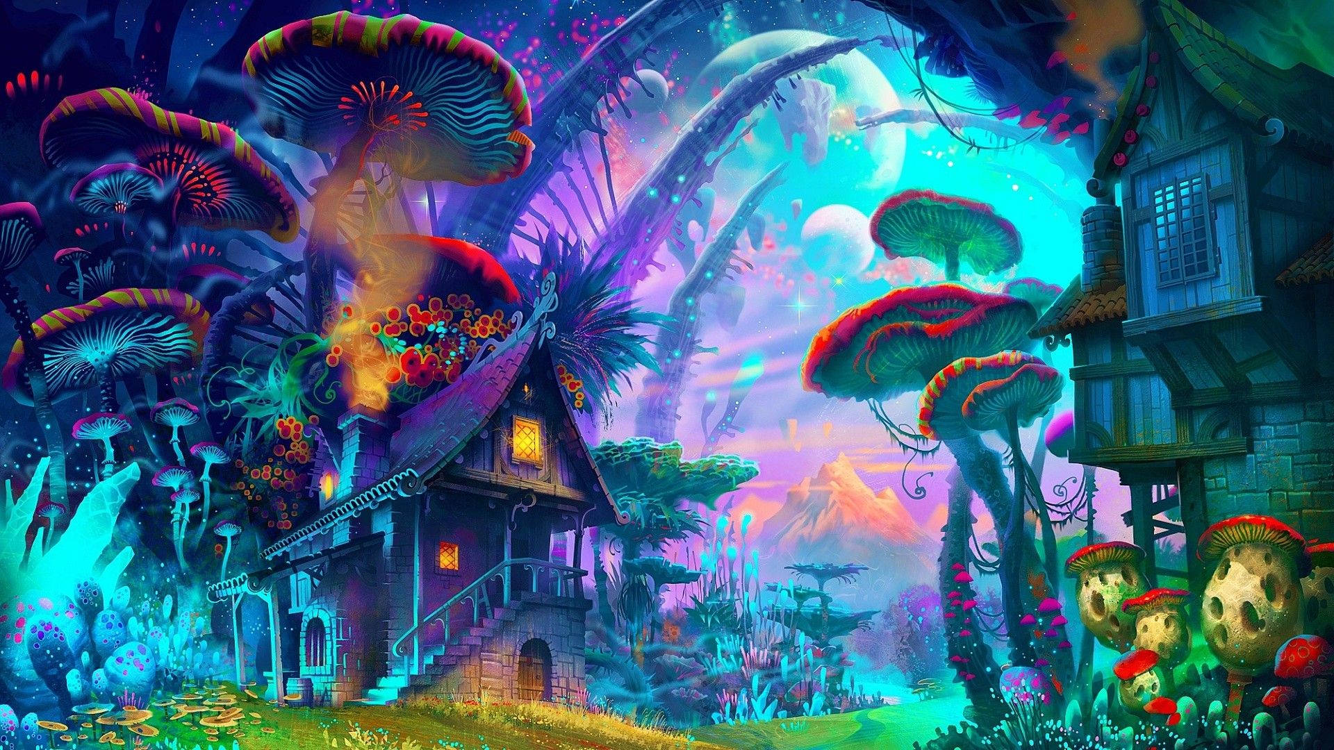 1920X1080 Psychedelic Wallpaper and Background