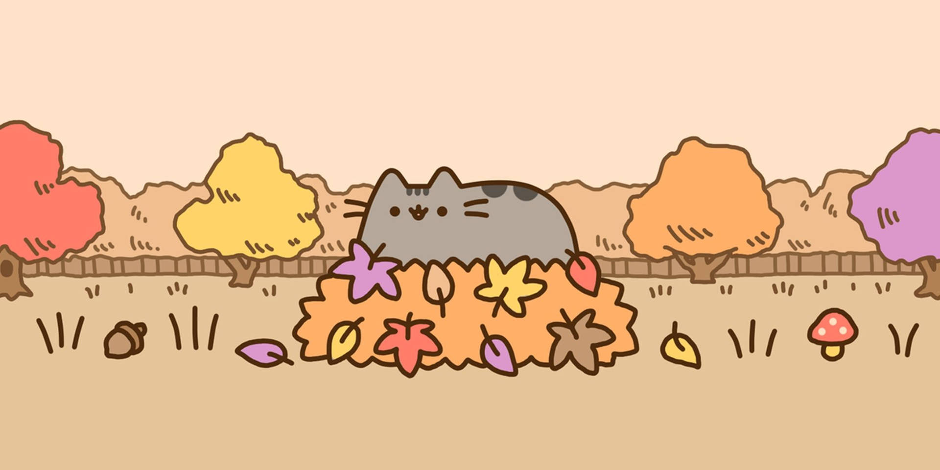 Pusheen 2048X1024 Wallpaper and Background Image