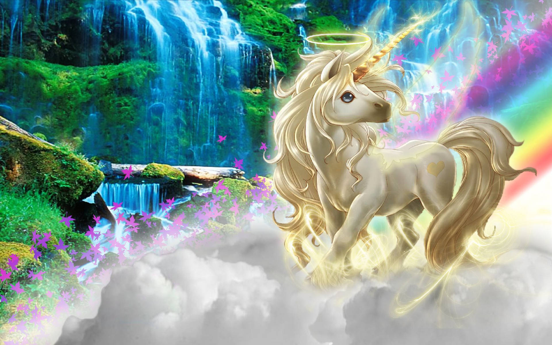 2000X1250 Rainbow Unicorn Wallpaper and Background