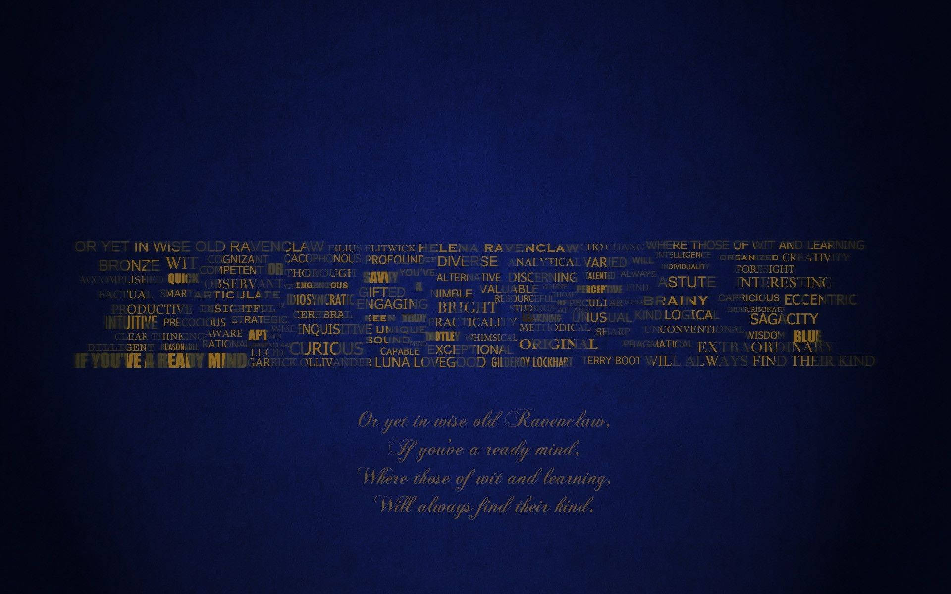 Ravenclaw 1920X1200 Wallpaper and Background Image