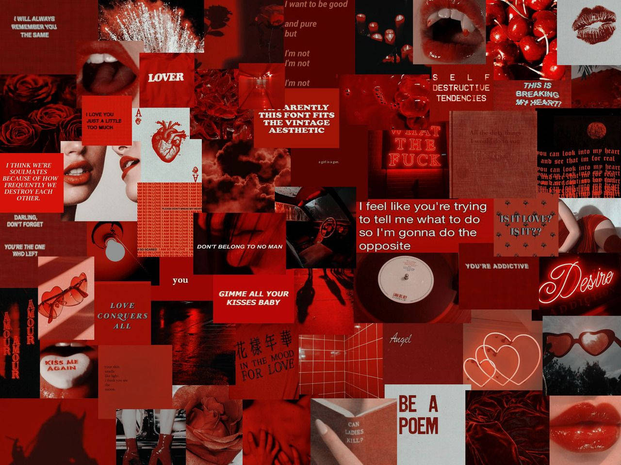 Red Aesthetic 1280X960 Wallpaper and Background Image