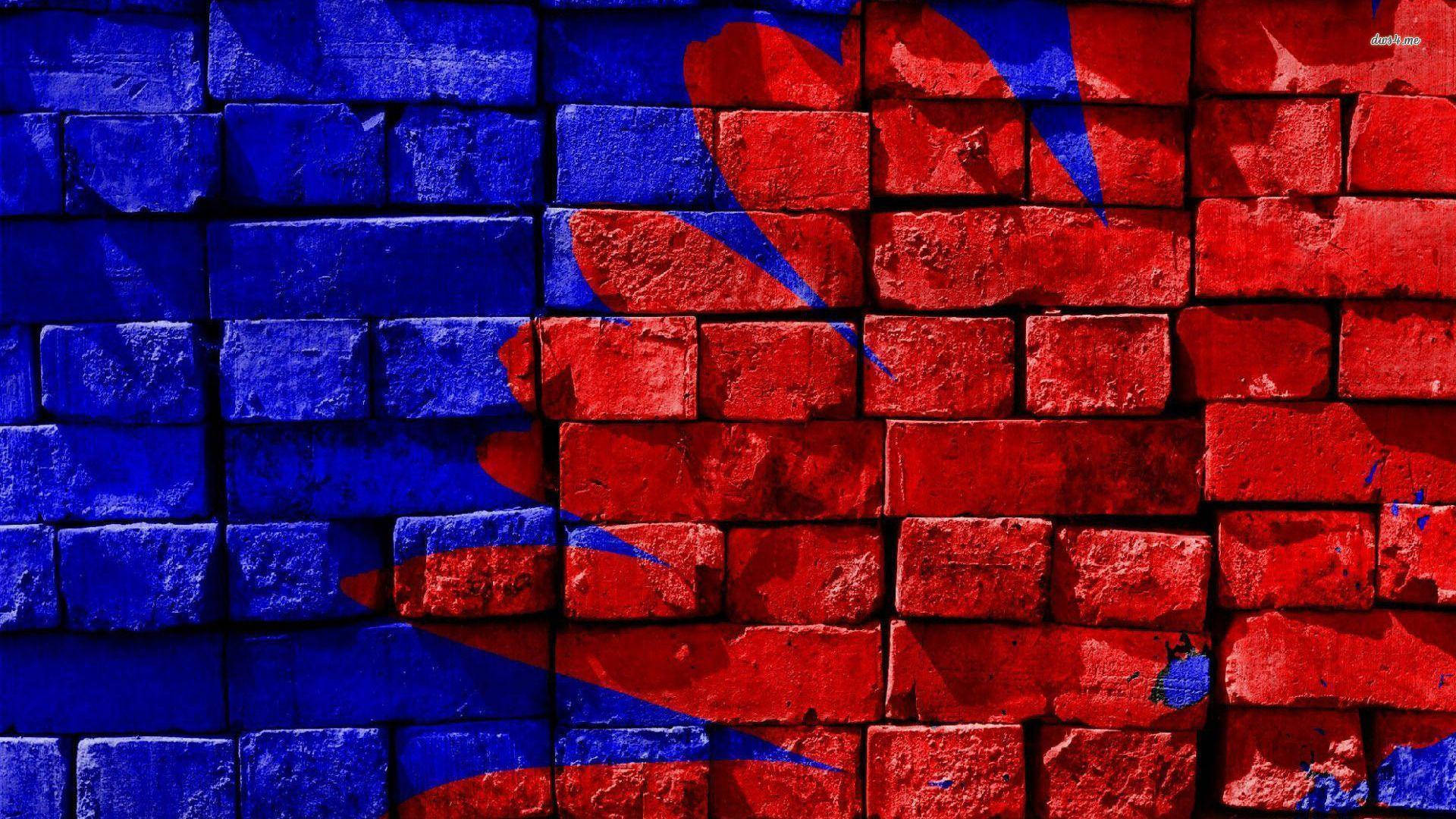 1920X1080 Red And Blue Wallpaper and Background