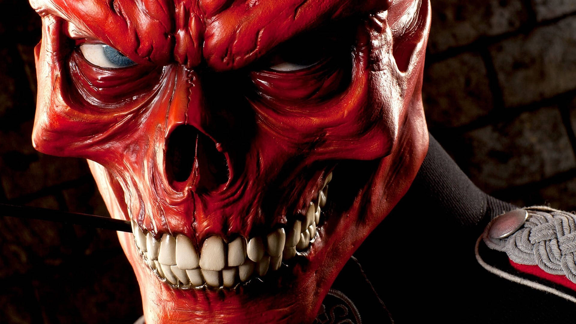 1920X1080 Red Skull Wallpaper and Background