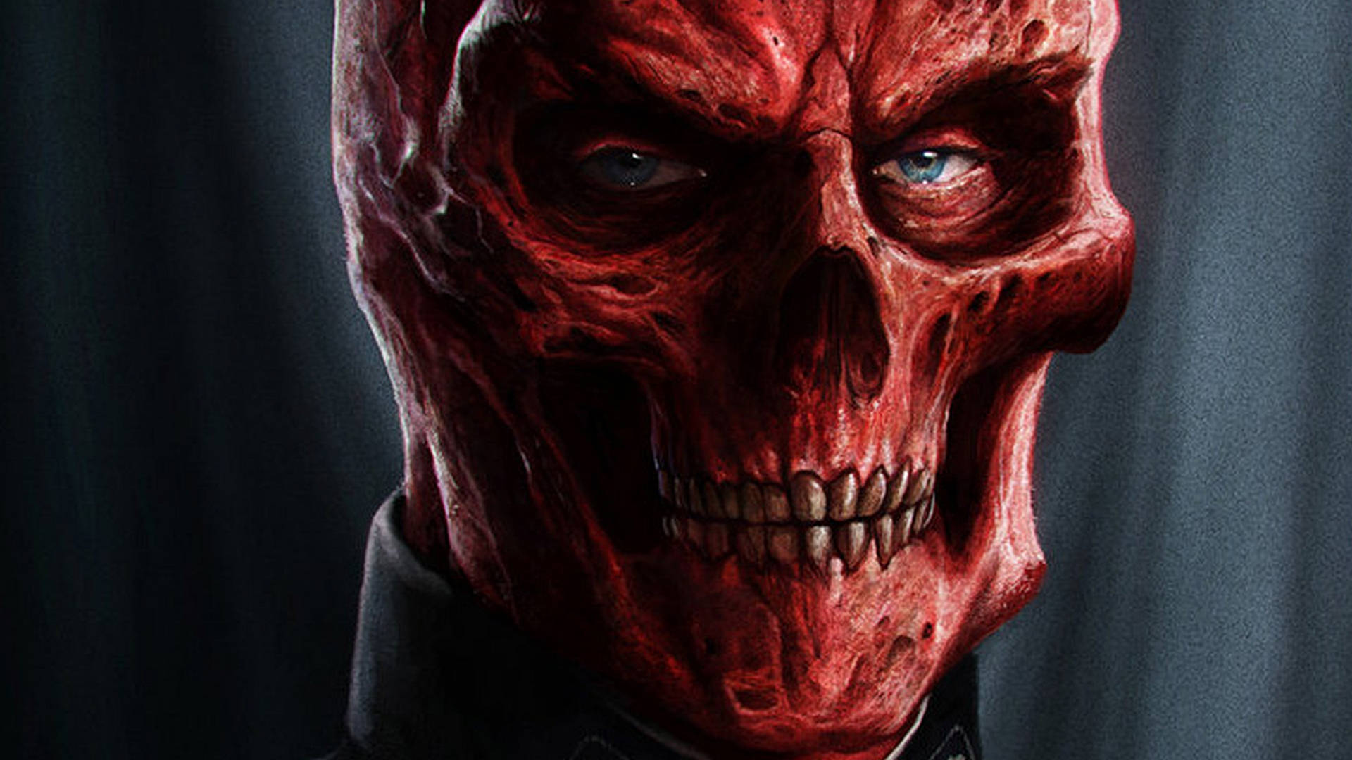 1920X1080 Red Skull Wallpaper and Background