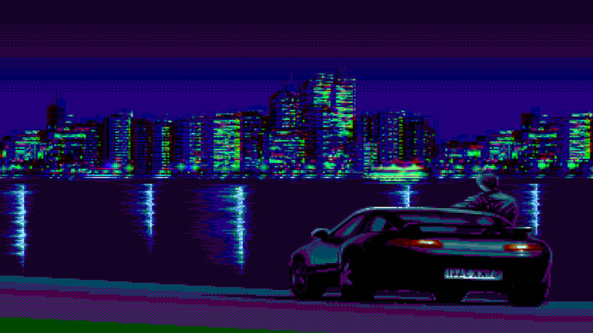 Retrowave 1920X1080 Wallpaper and Background Image