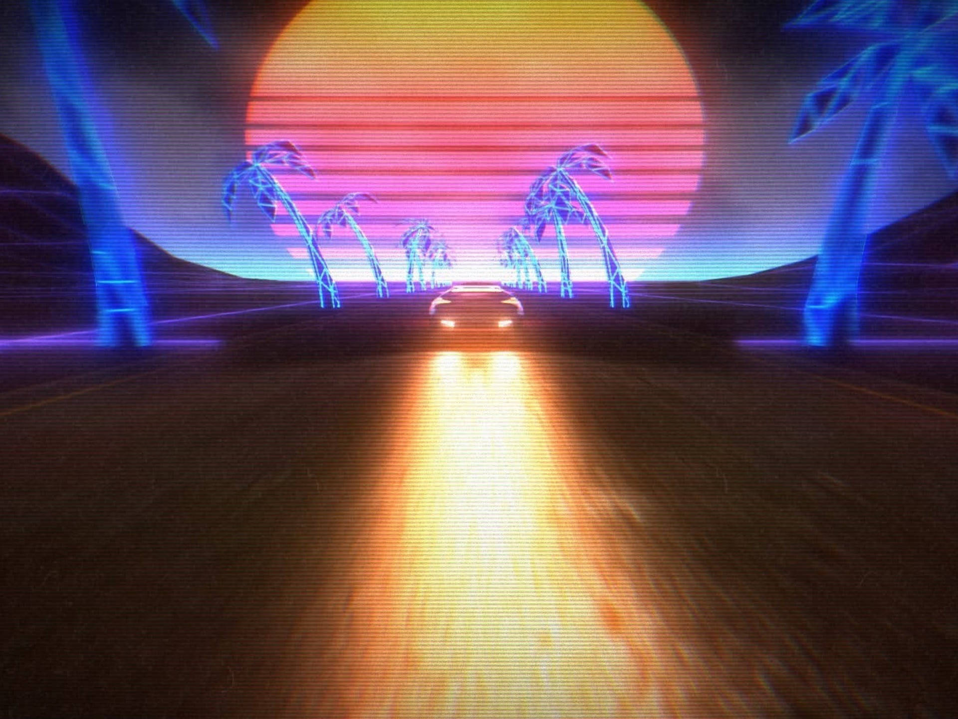 Retrowave 1920X1440 Wallpaper and Background Image