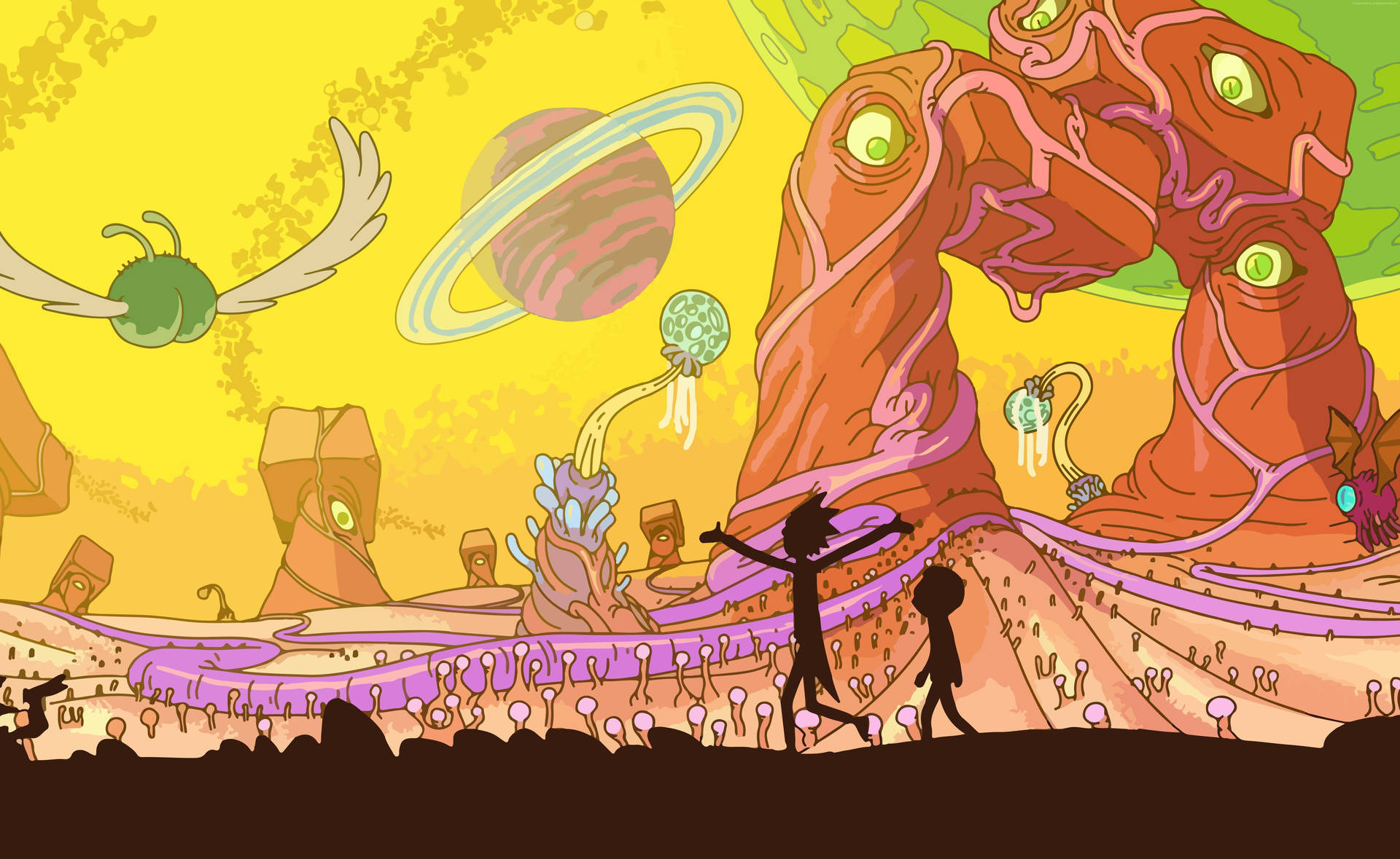 7098X4360 Rick And Morty Wallpaper and Background