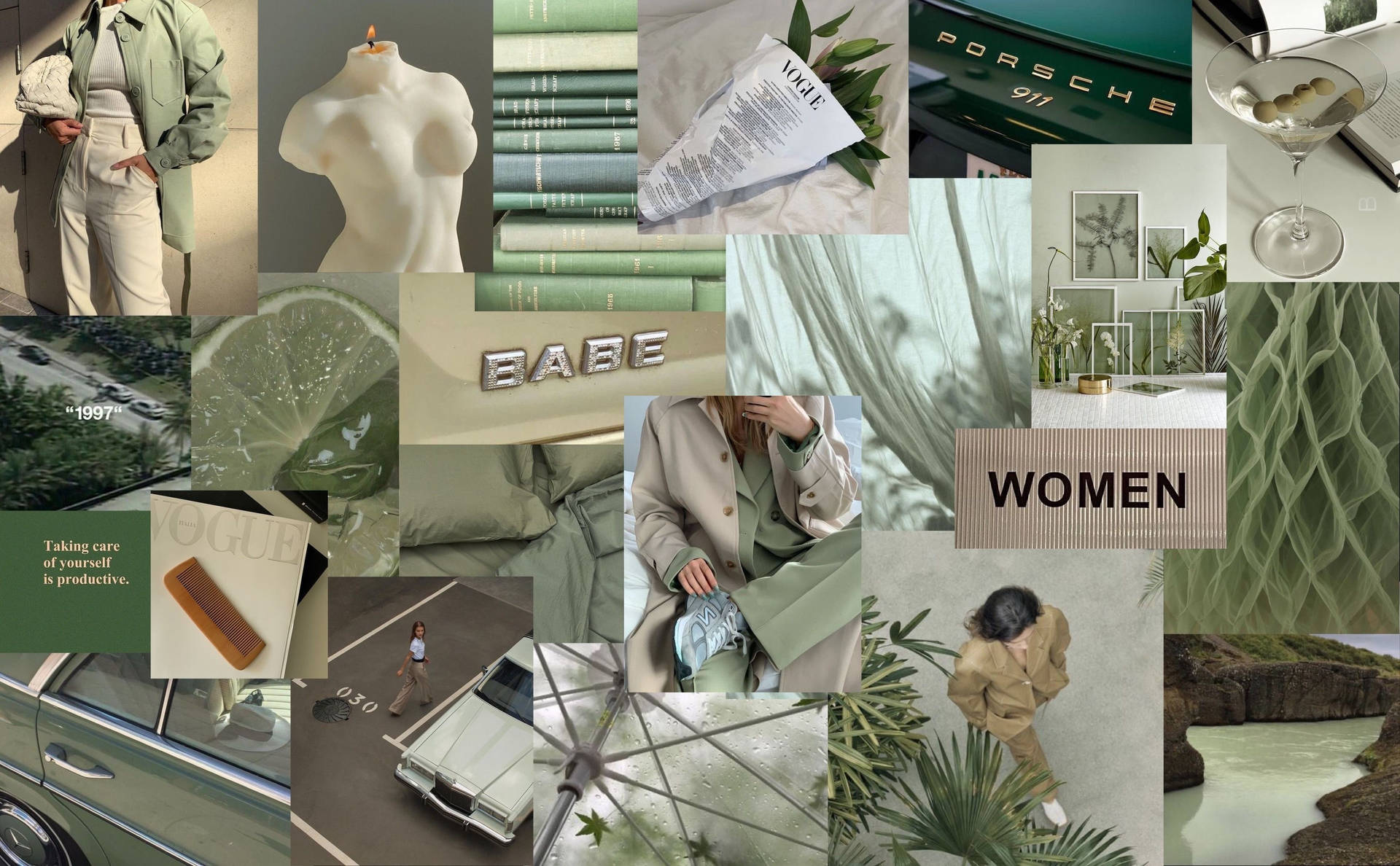 Sage Green Aesthetic 3480X2154 Wallpaper and Background Image