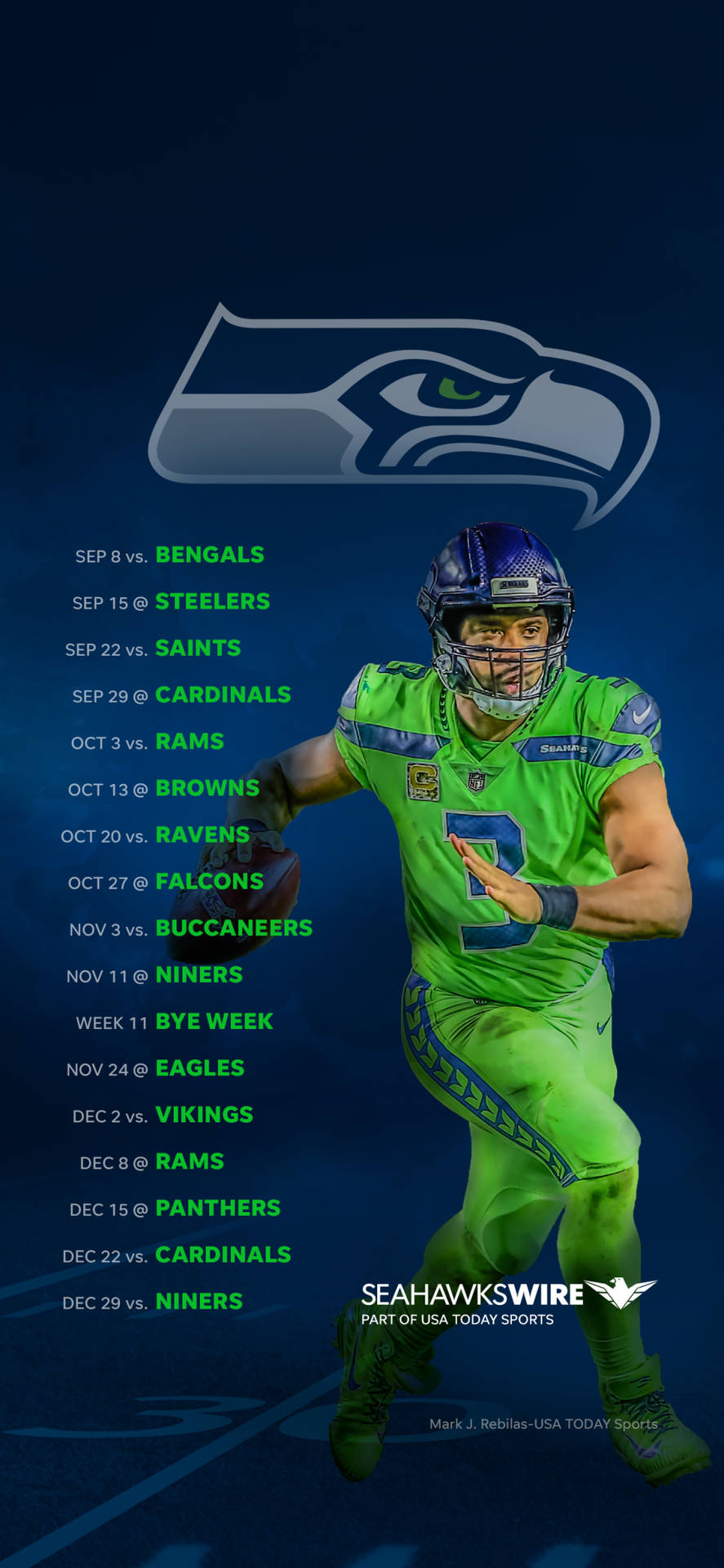 1000X2164 Seahawks Wallpaper and Background