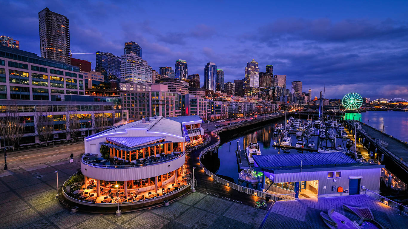 Seattle 1366X768 Wallpaper and Background Image