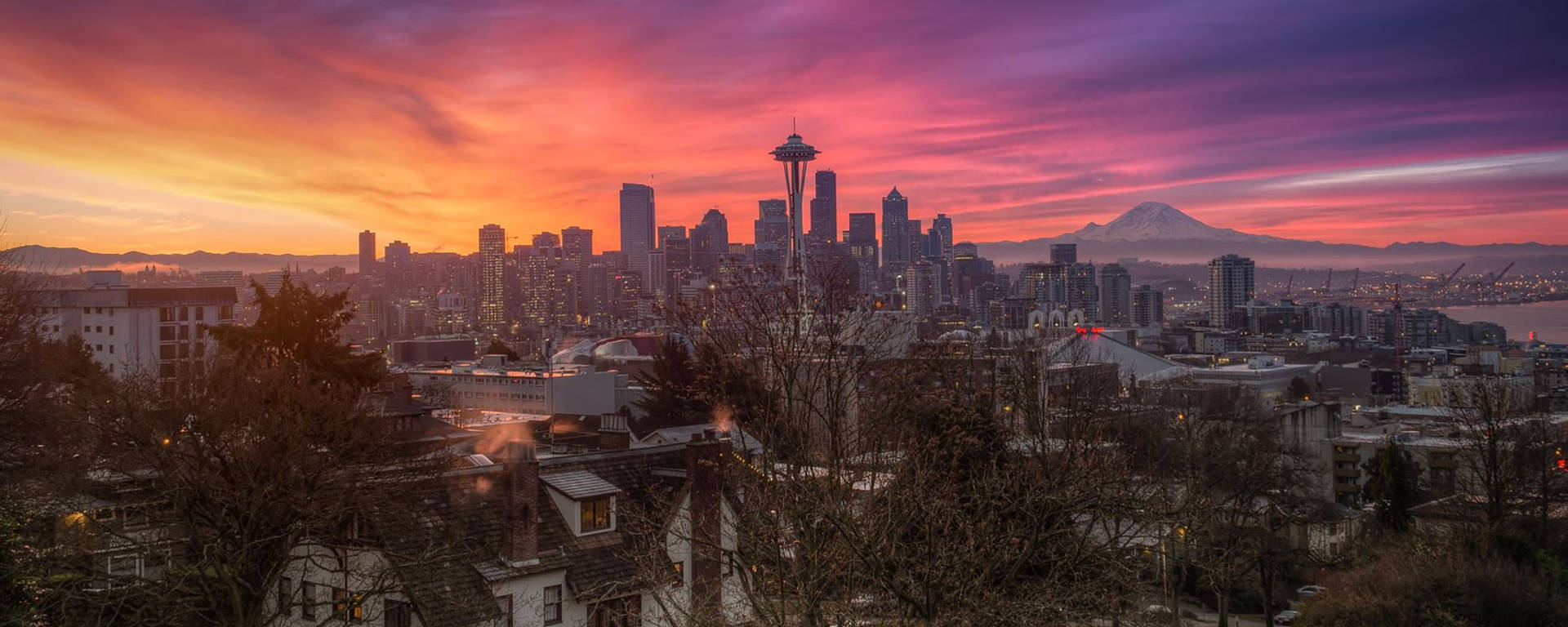 2560X1024 Seattle Wallpaper and Background