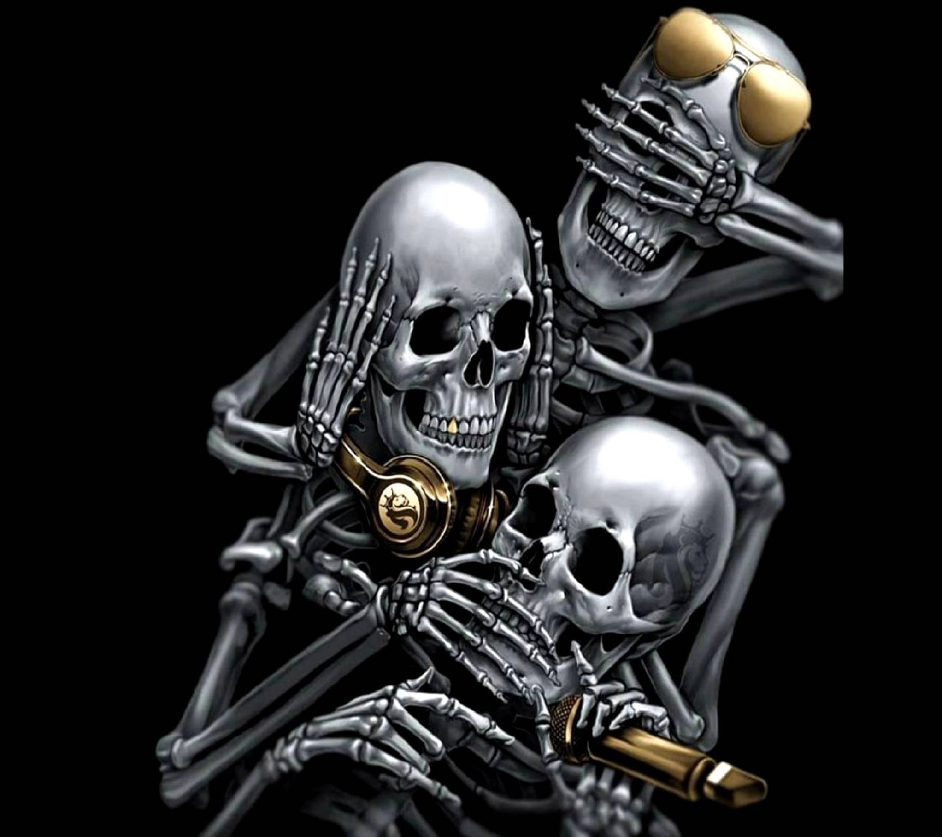 2000X1778 Skeleton Wallpaper and Background