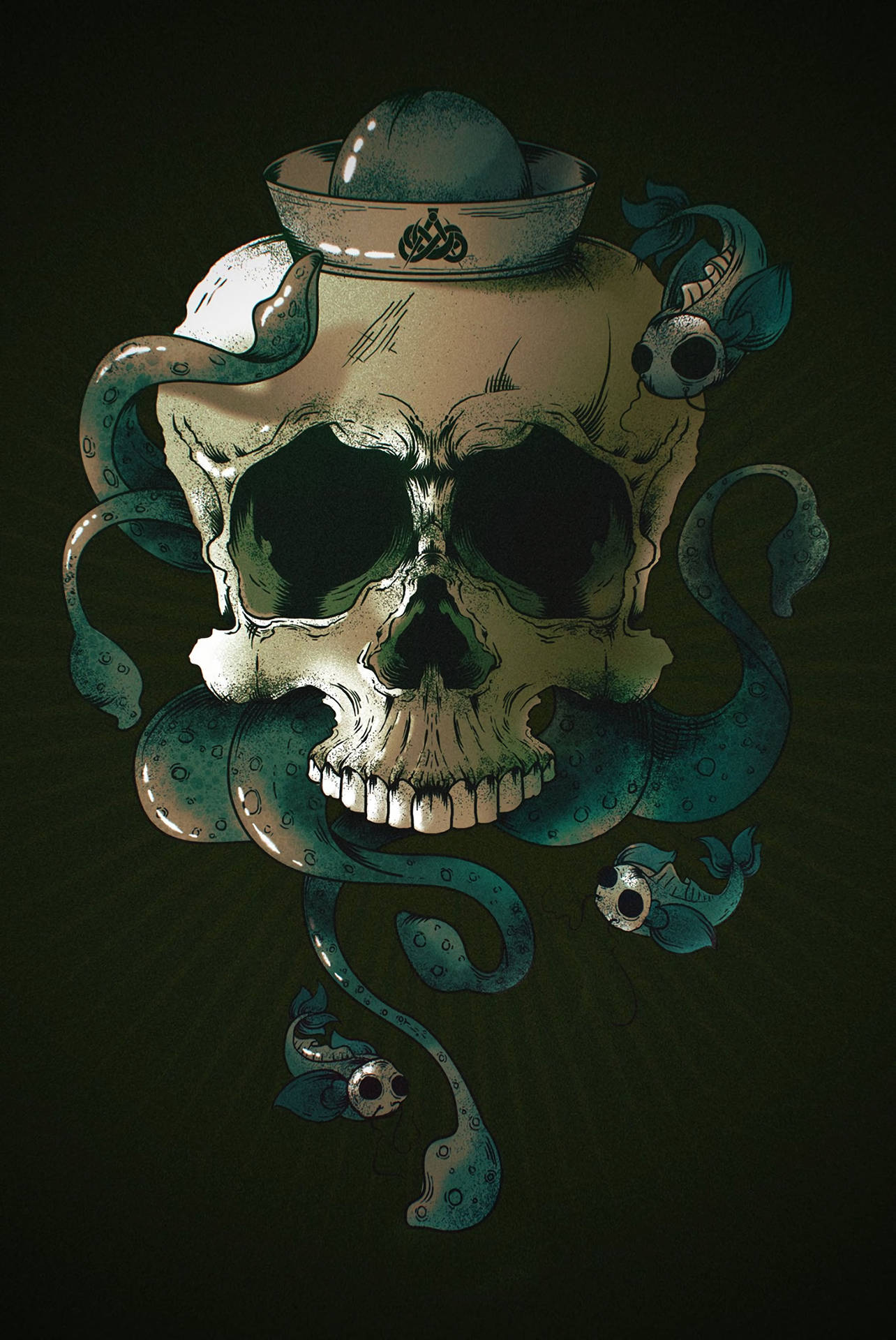 2400X3588 Skeleton Wallpaper and Background
