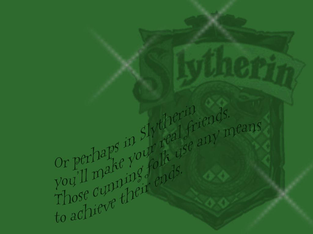 Slytherin 1024X768 Wallpaper and Background Image