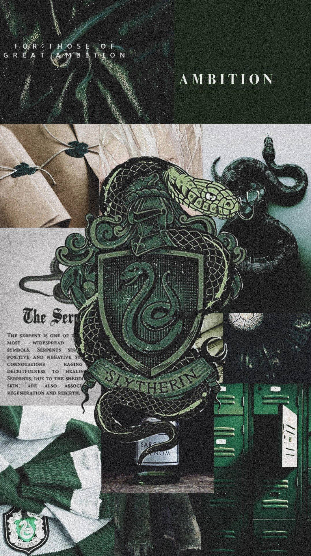 Slytherin Aesthetic 1077X1920 Wallpaper and Background Image