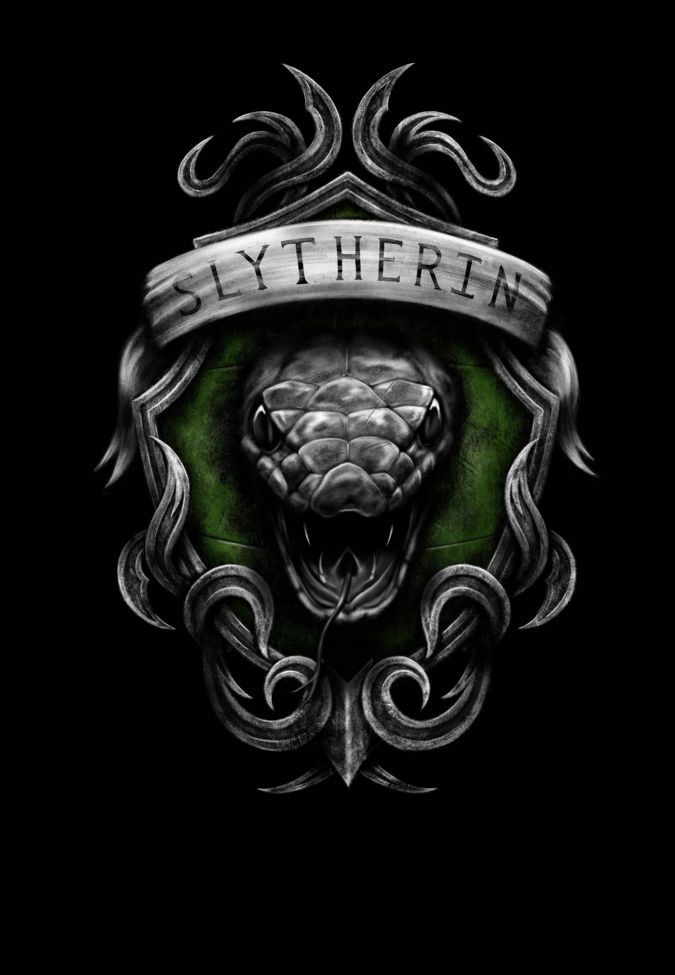 1920X2773 Slytherin Aesthetic Wallpaper and Background