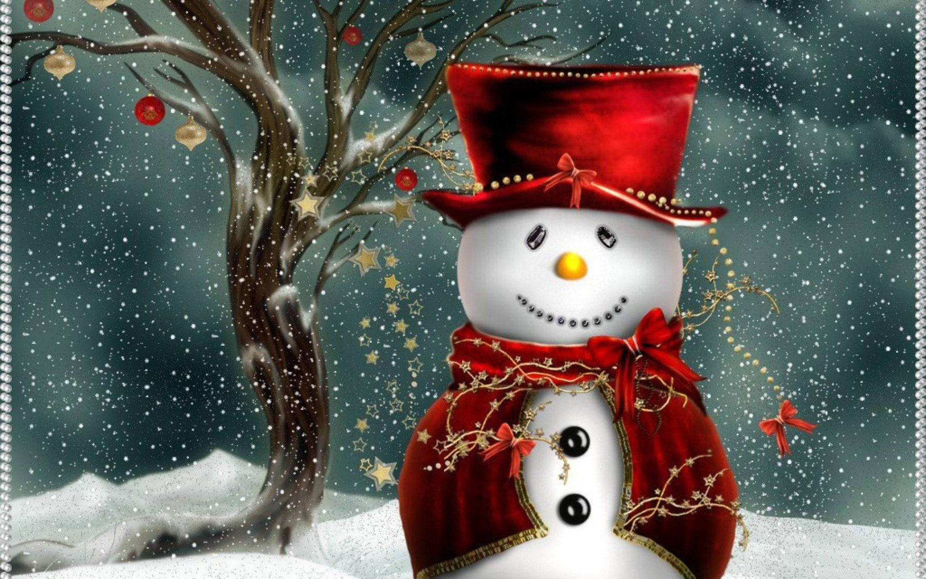 Snowman 1800X1125 Wallpaper and Background Image
