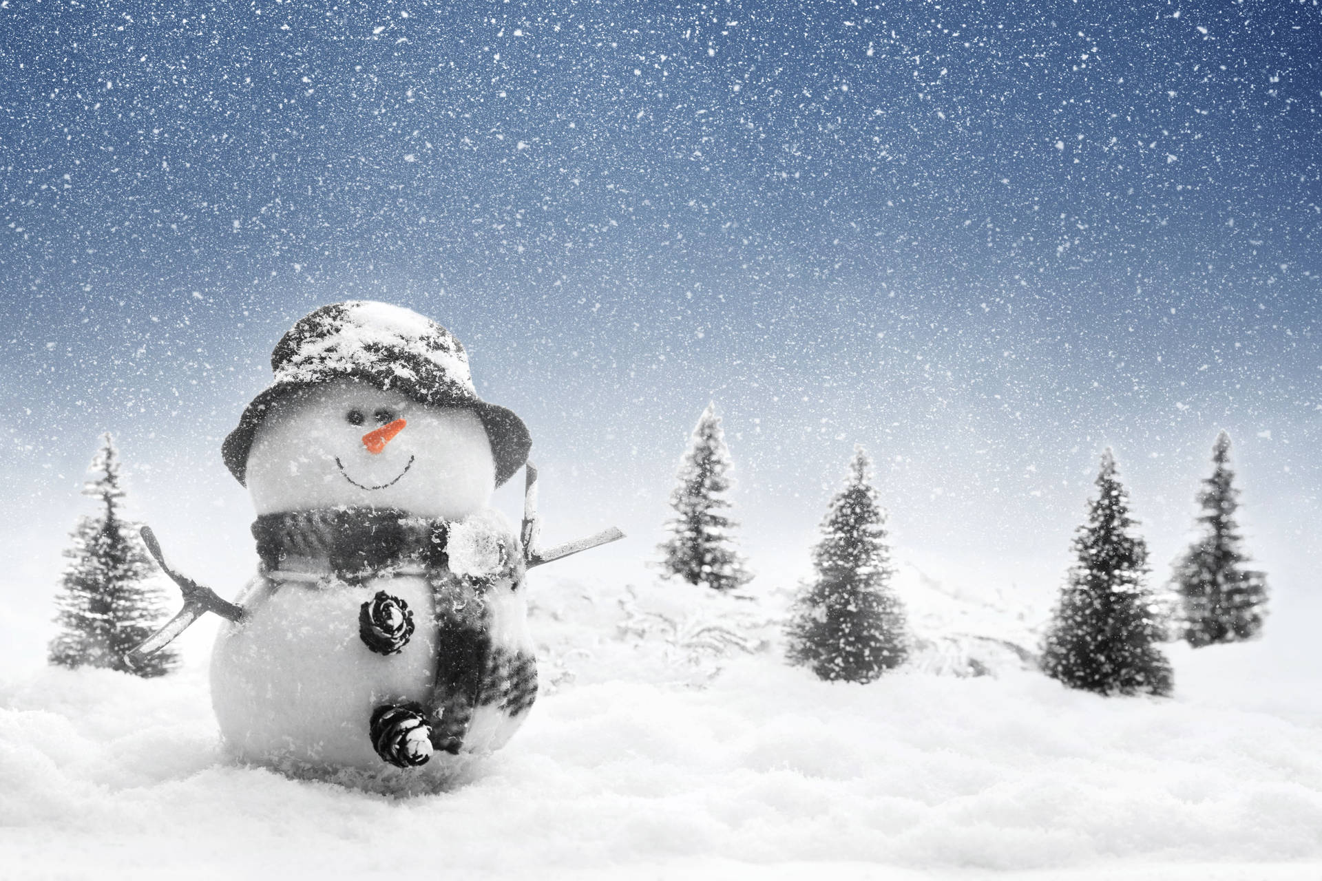 Snowman 5616X3744 Wallpaper and Background Image